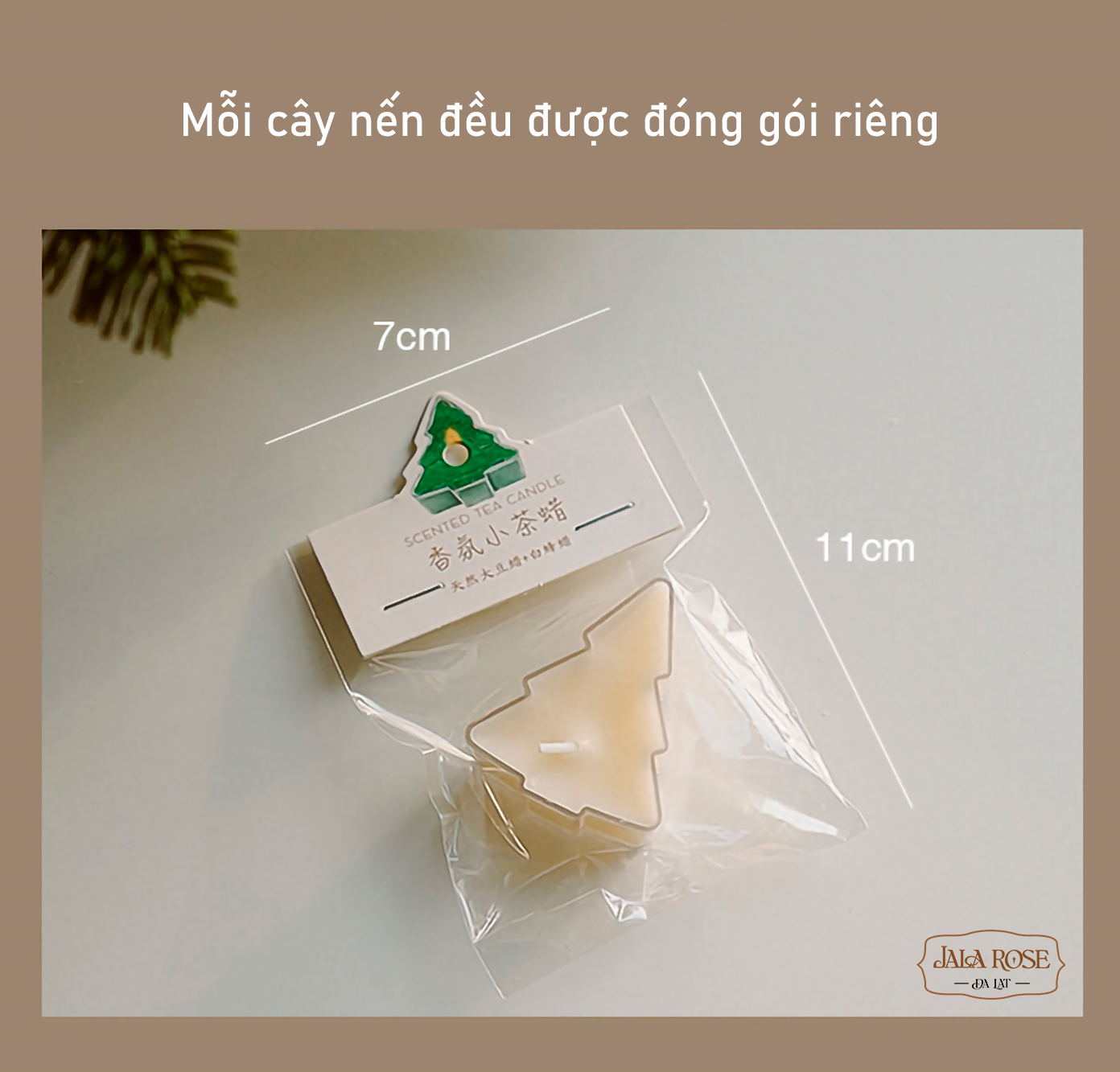 Nến thơm cây thông 5 - Jala Rose