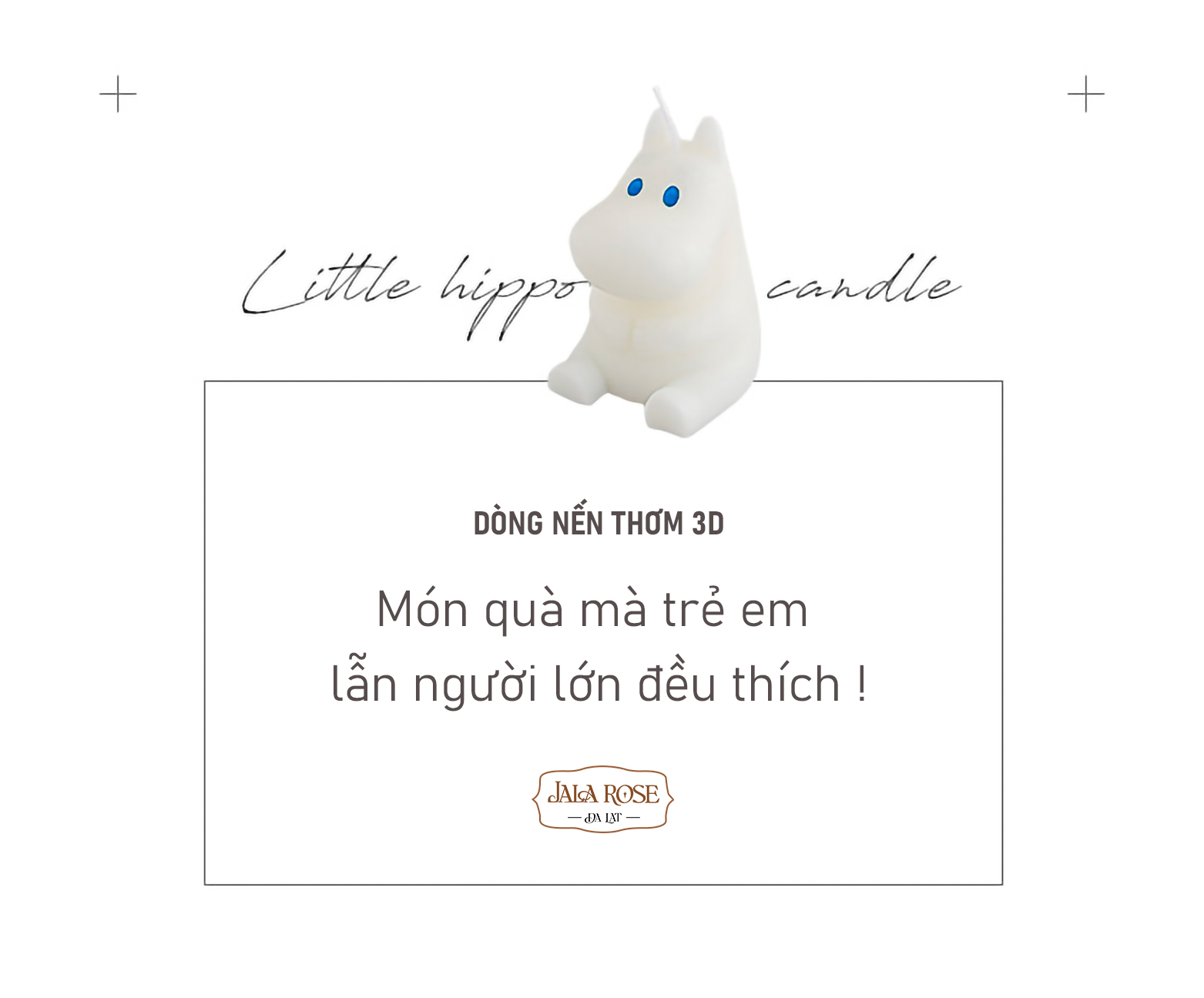 Nến thơm Hà Mã Moomin - Jala Rose