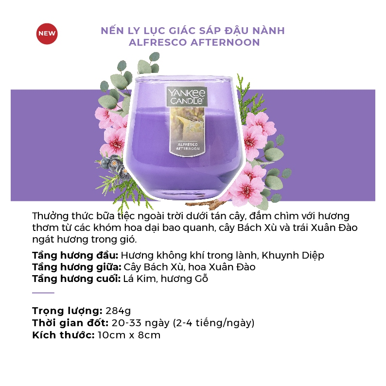 Nến Ly Lục Giác